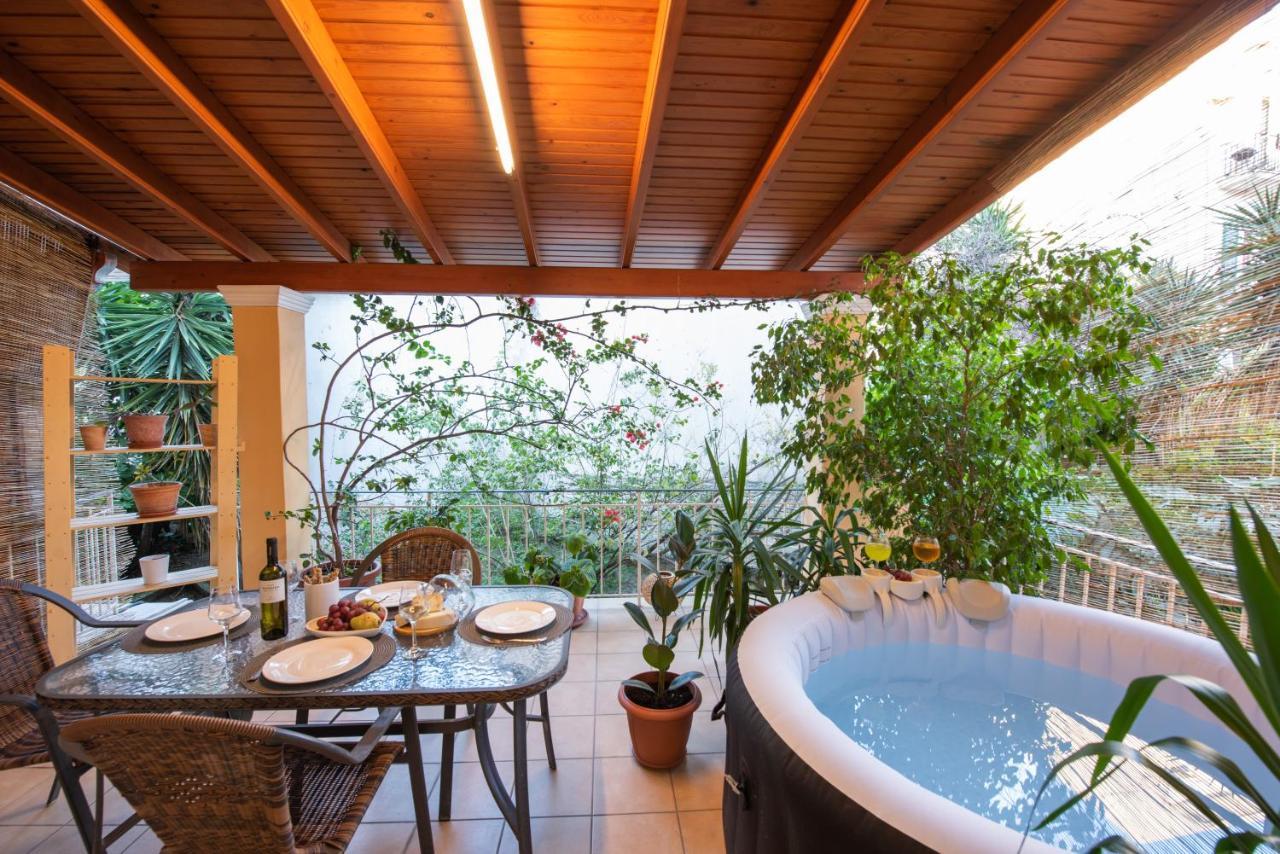 Luxury Katrinas Apartment With Outdoor Jacuzzi Corfu  ภายนอก รูปภาพ